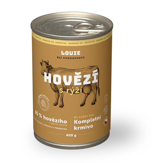 Hovädzie s ryžou a prebiotikami 400g