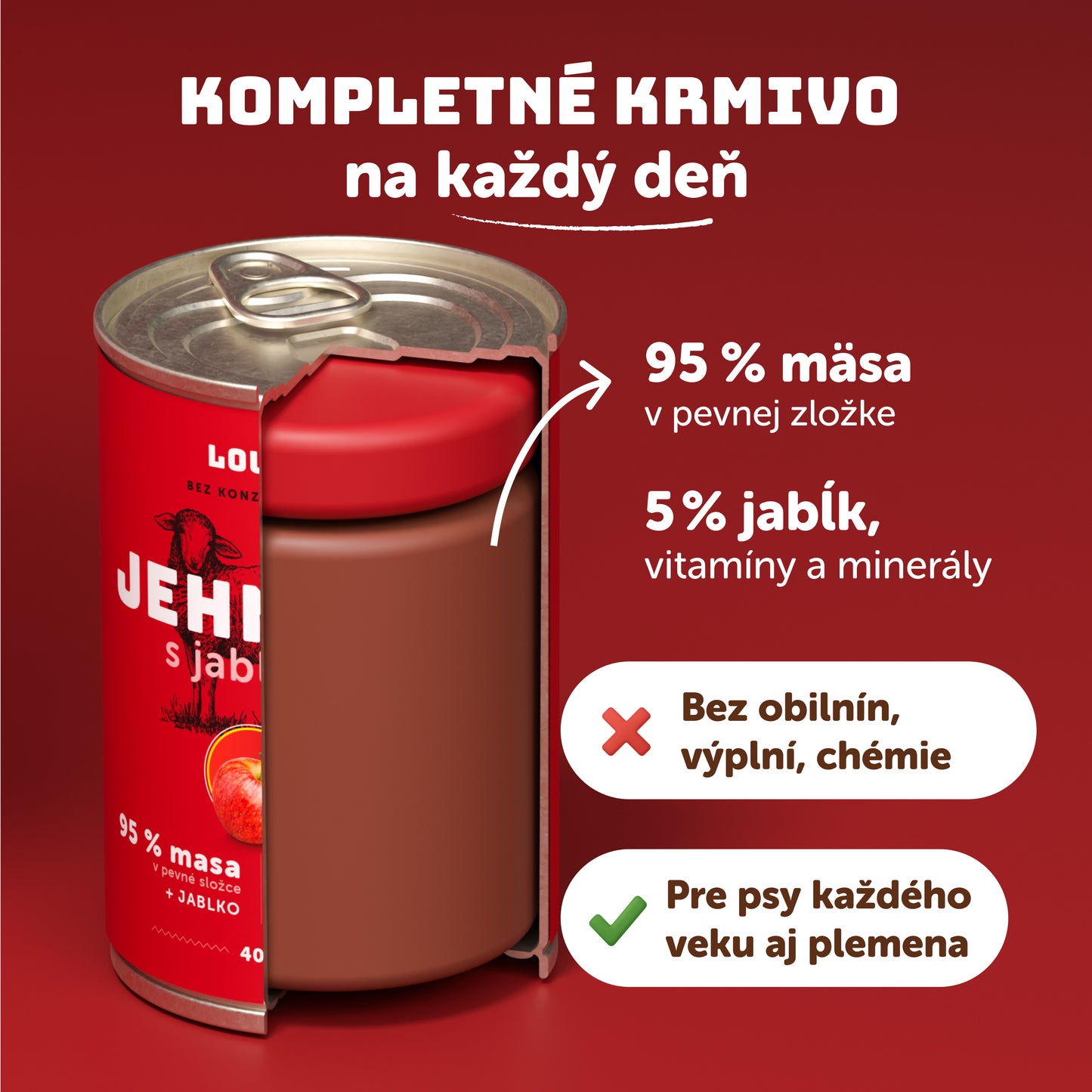 Jahňacie s jablkom 400g