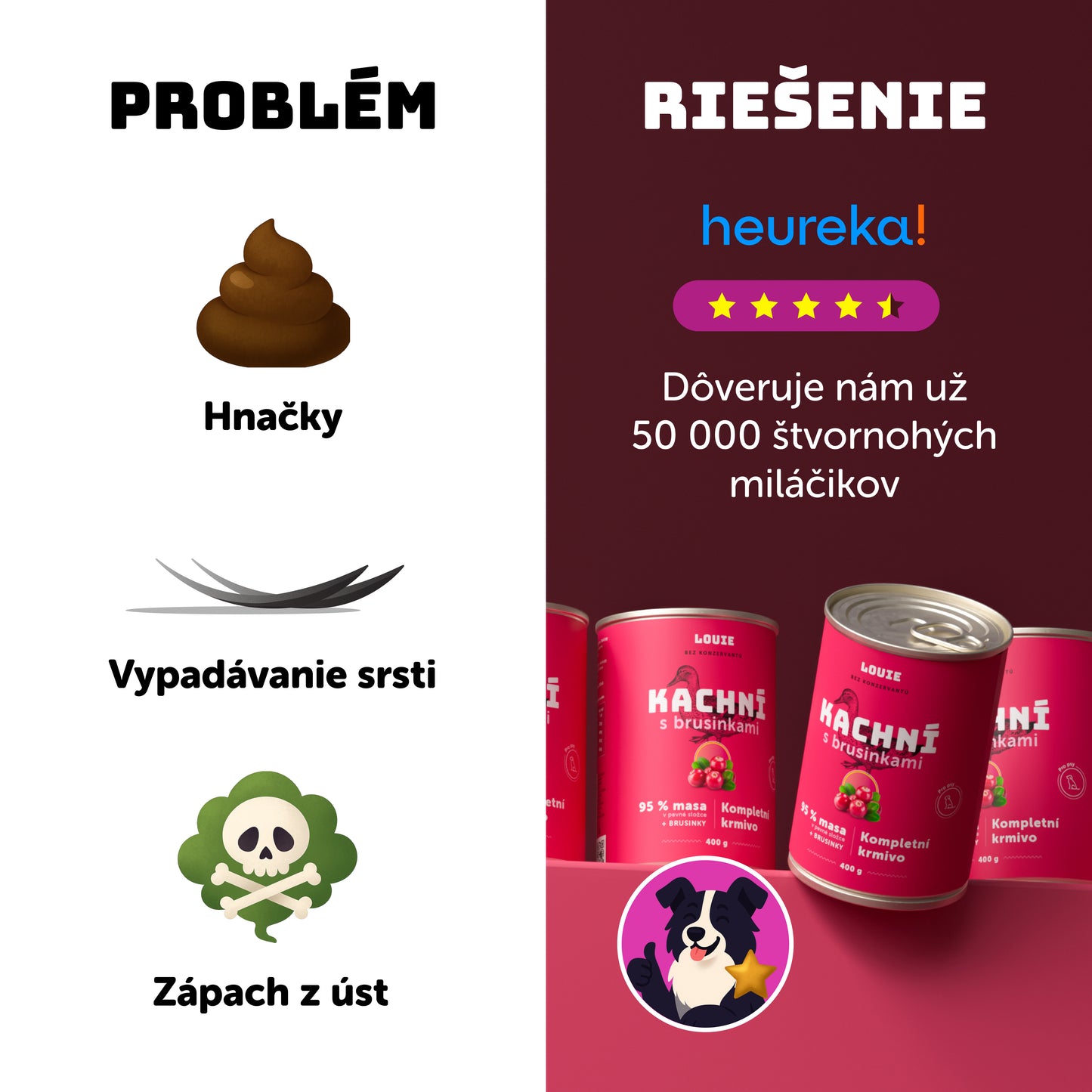 Výhodné balenie 6 ks - Kačacie s brusnicami 800g