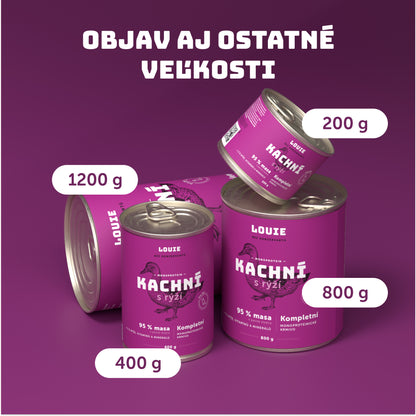 Výhodné balenie 8 ks - Kačacie s ryžou 200g