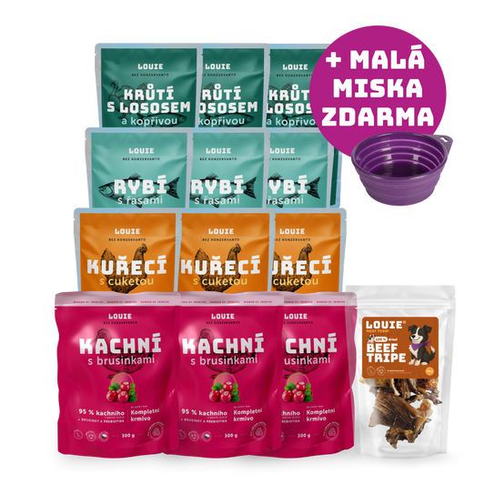 Mix kapsičiek na cesty | 12 ks | 300 g + cestovná miska zdarma