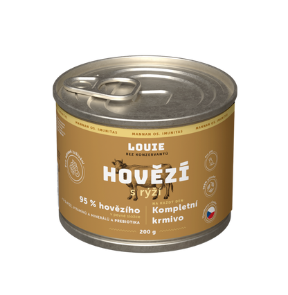 Hovädzie s ryžou a prebiotikami 200g