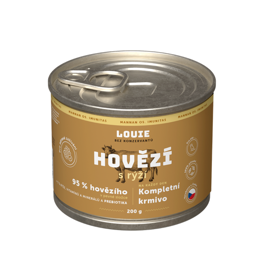 Hovädzie s ryžou a prebiotikami 200g