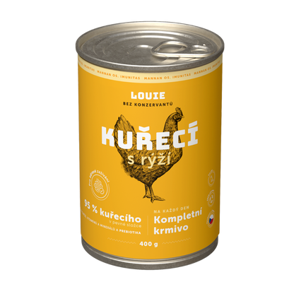 Kuracie s ryžou a prebiotikami 400g