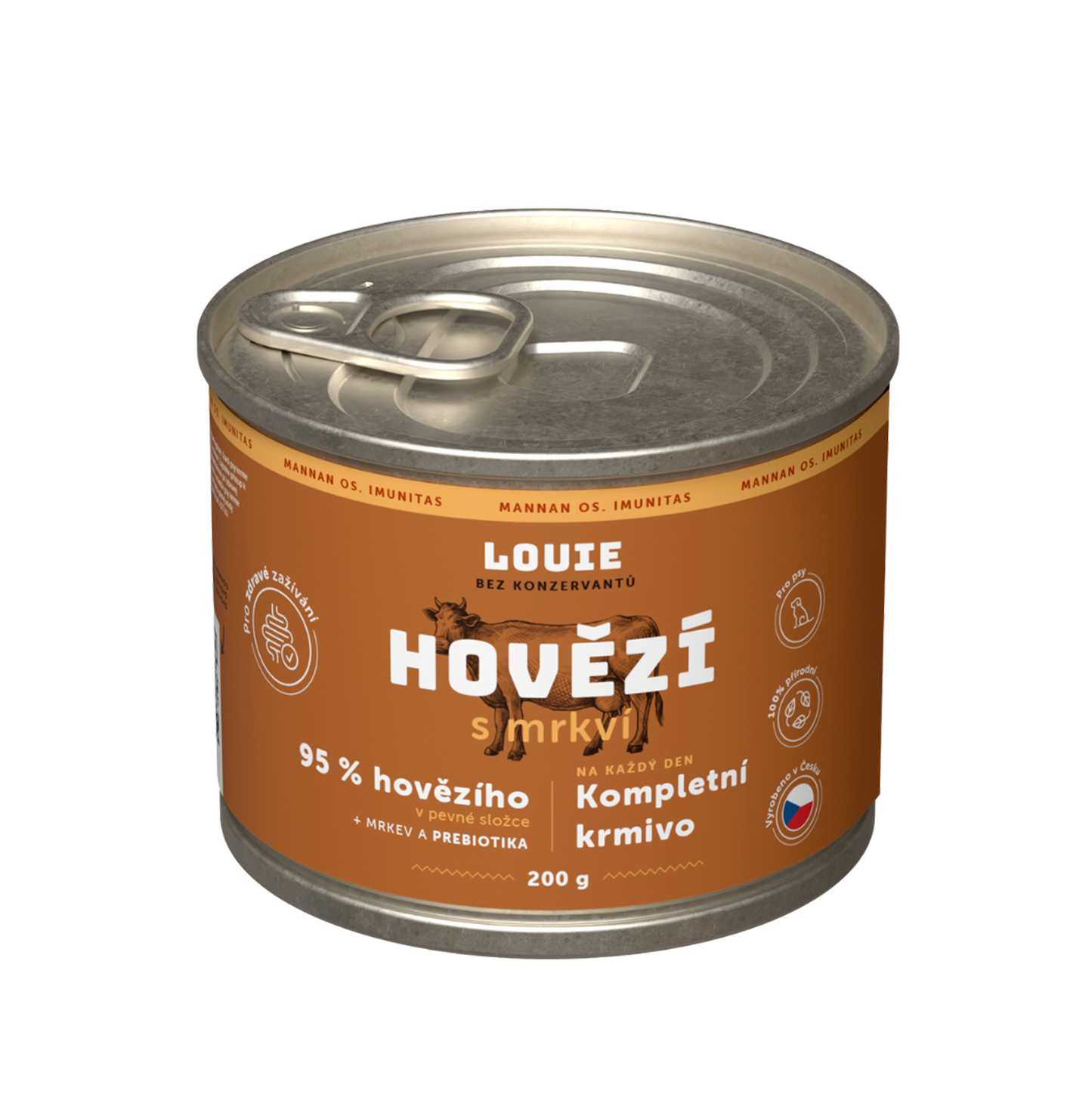 Hovädzie s mrkvou a prebiotikami 200g