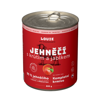 Jahňacie s morčacím, jablkom a prebiotikami 800g