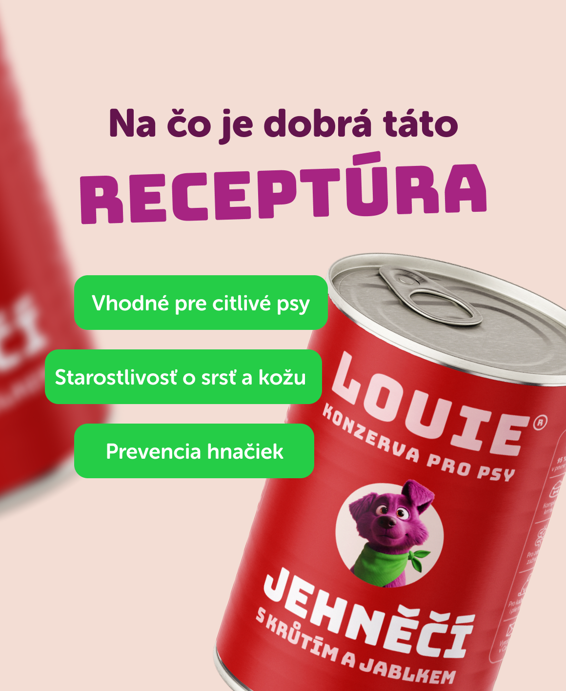 Jahňacie s morčacím, jablkom | 8ks | 400g