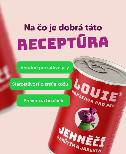 Jahňacie s morčacím, jablkom | 8ks | 400g