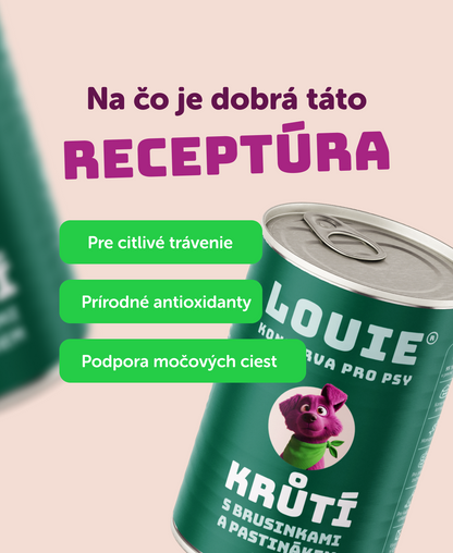 Morčacie s brusnicami a paštrnákom 400g
