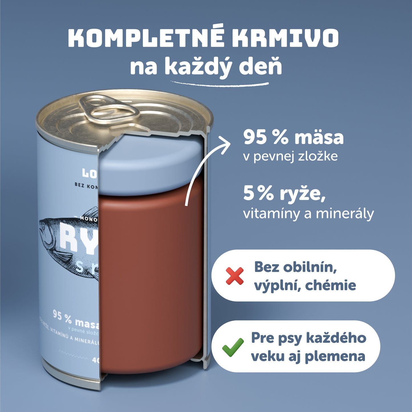 Ryba s ryžou 800g