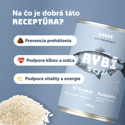 Ryba s ryžou 800g