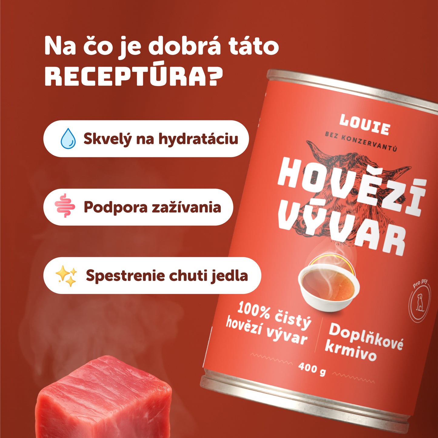 Výhodné balenie 8ks - Hovädzí vývar 400g