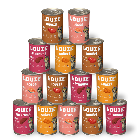 Mačací ochutnávkový balíček 400g - 14ks