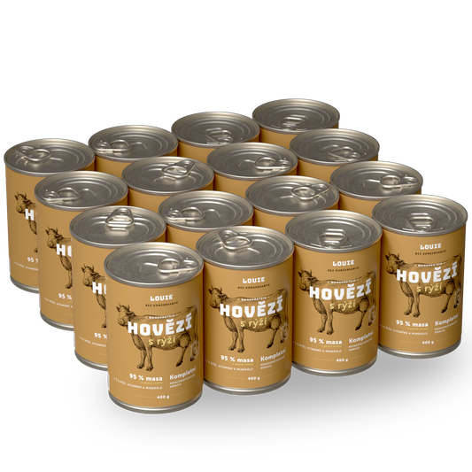 Výhodné balenie 16 ks - Hovädzie s ryžou 400g