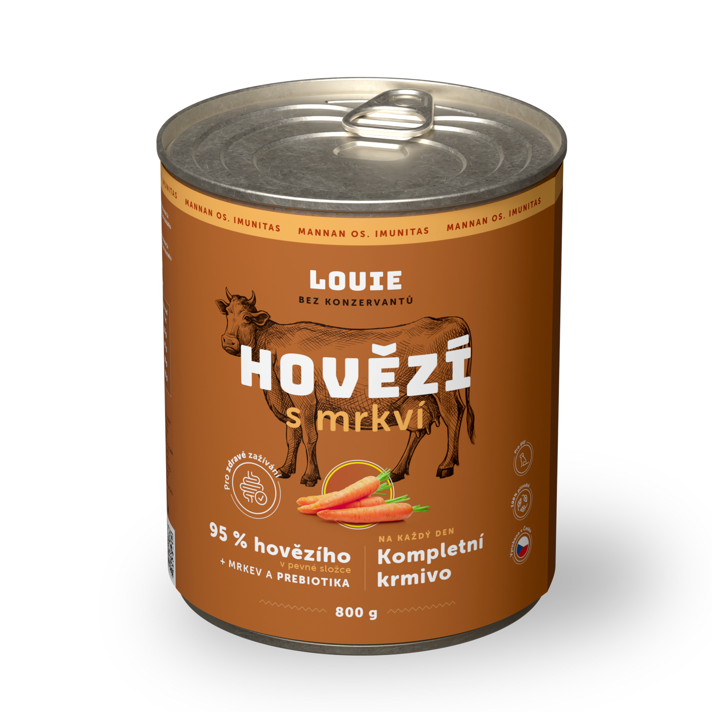 Hovädzie s mrkvou a prebiotikami 800g