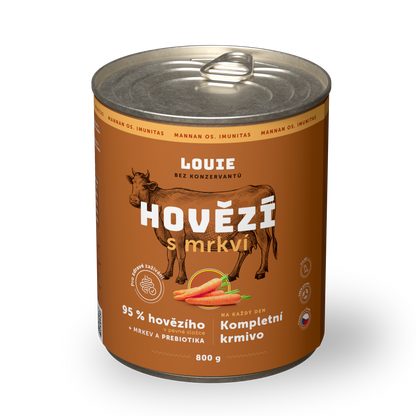 Hovädzie s mrkvou a prebiotikami 800g