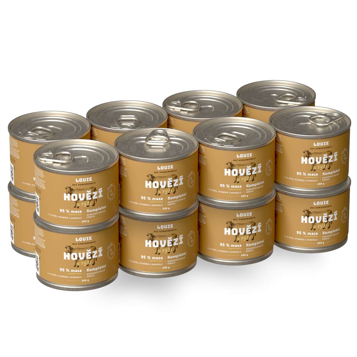 Hovädzie s ryžou a prebiotikami | 16ks | 200g