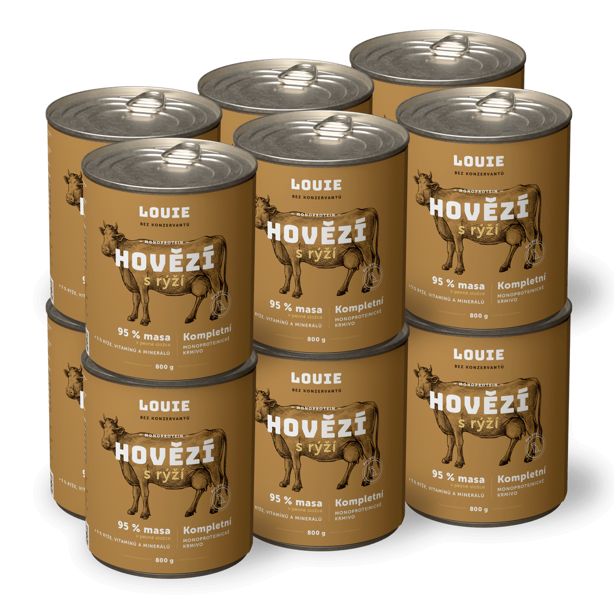 Hovädzie s ryžou | 12ks | 800g