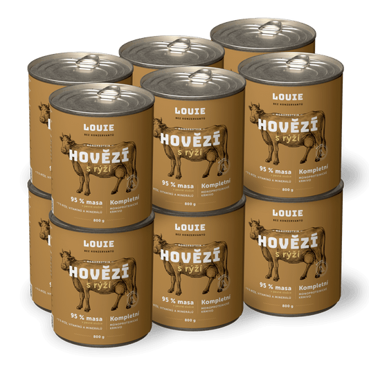 Hovädzie s ryžou | 12ks | 800g