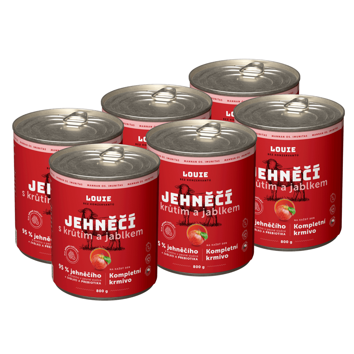 Jahňacie s morčacím, jablkom | 6ks | 800g