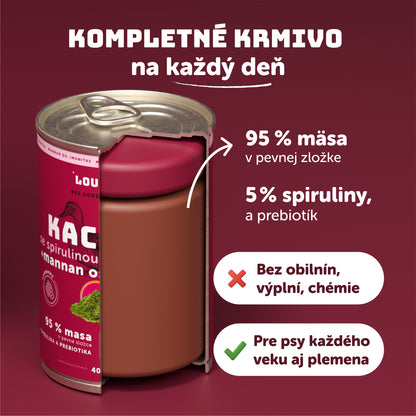 Kačacie so spirulinou a prebiotikami 400 g