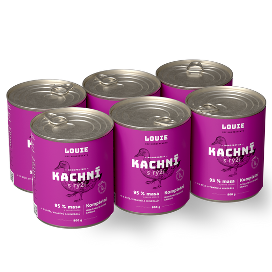 Výhodné balenie 6 ks - Kačacie s ryžou 800g