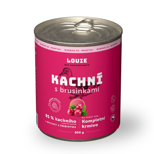 Kačacie s brusnicami a prebiotikami 800g