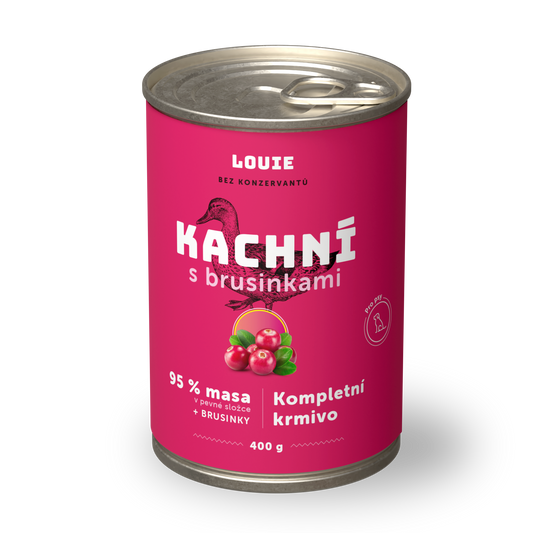Kačacie s brusnicami 400g
