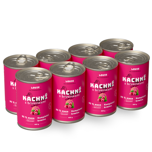 Výhodné balenie 8 ks - Kačacie s brusnicami 400g