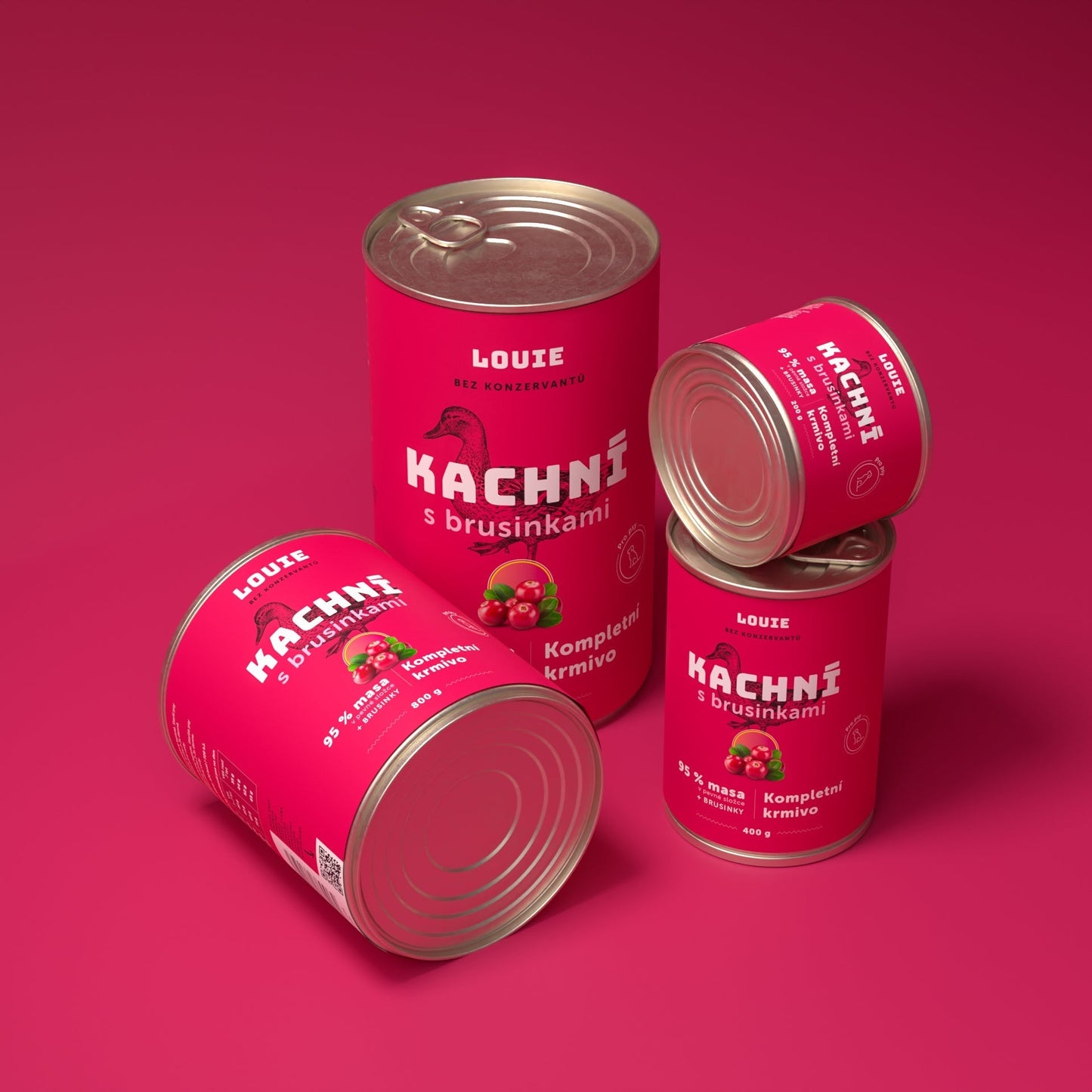 Výhodné balenie 6 ks - Kačacie s brusnicami 800g