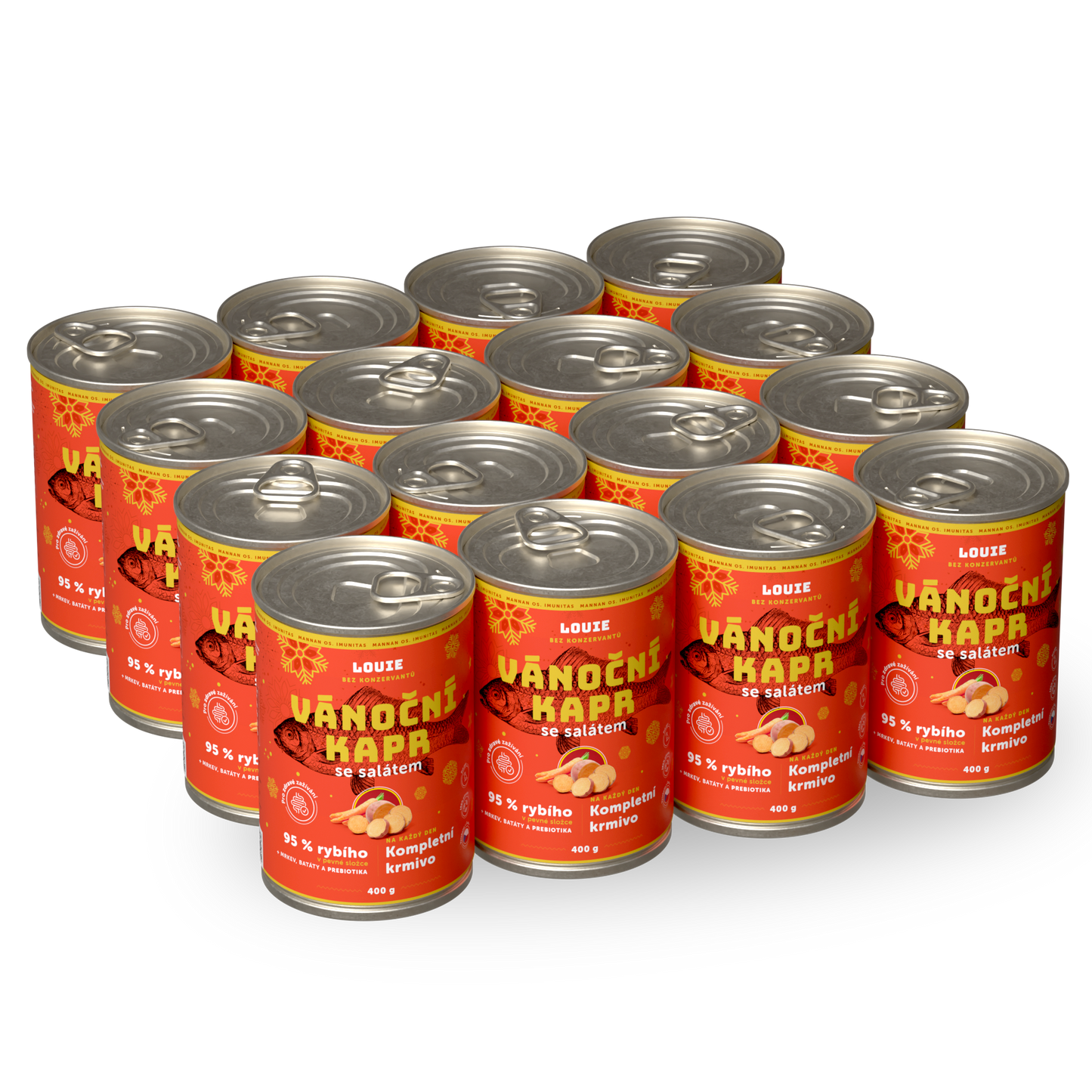 Výhodné balenie 16ks - Vianočný kapor so šalátom 400g