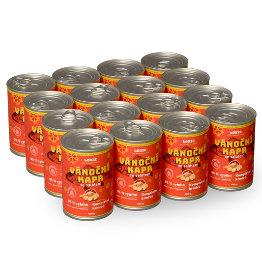 Výhodné balenie 16ks - Vianočný kapor so šalátom 400g