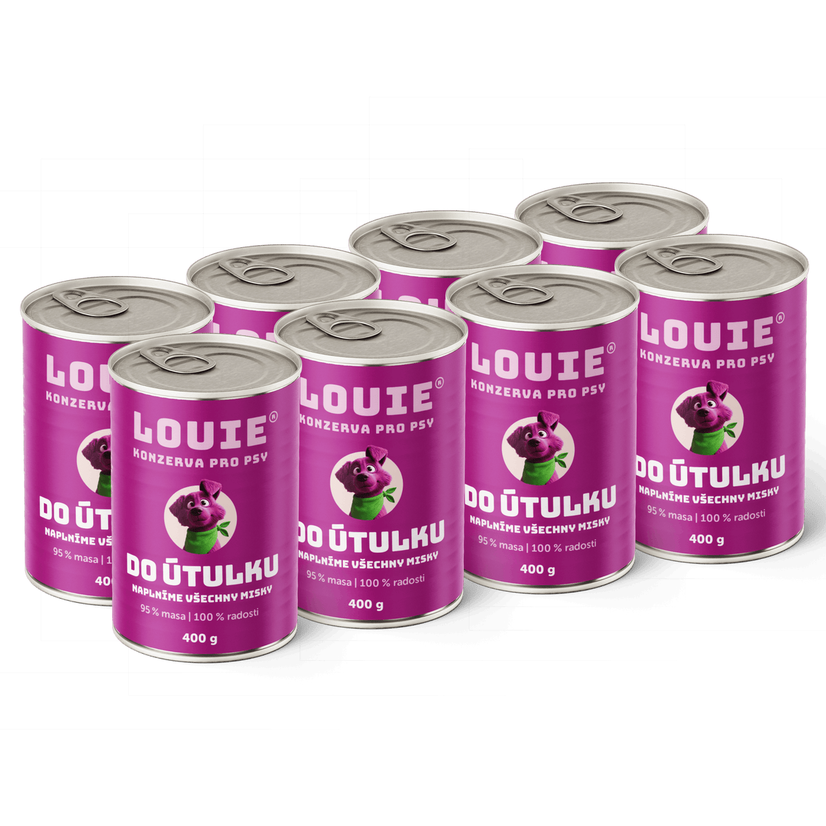 Psí balíček do útulku 8ks, 400g - LOUIE pomáha útulkom