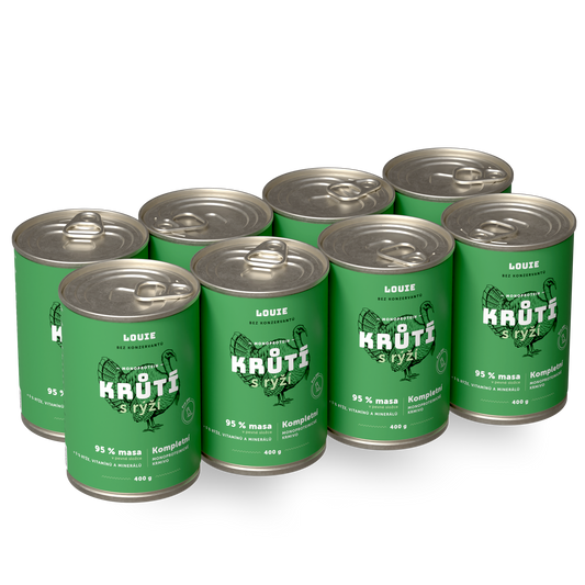 Výhodné balenie 8 ks - Morčacie s ryžou 400g