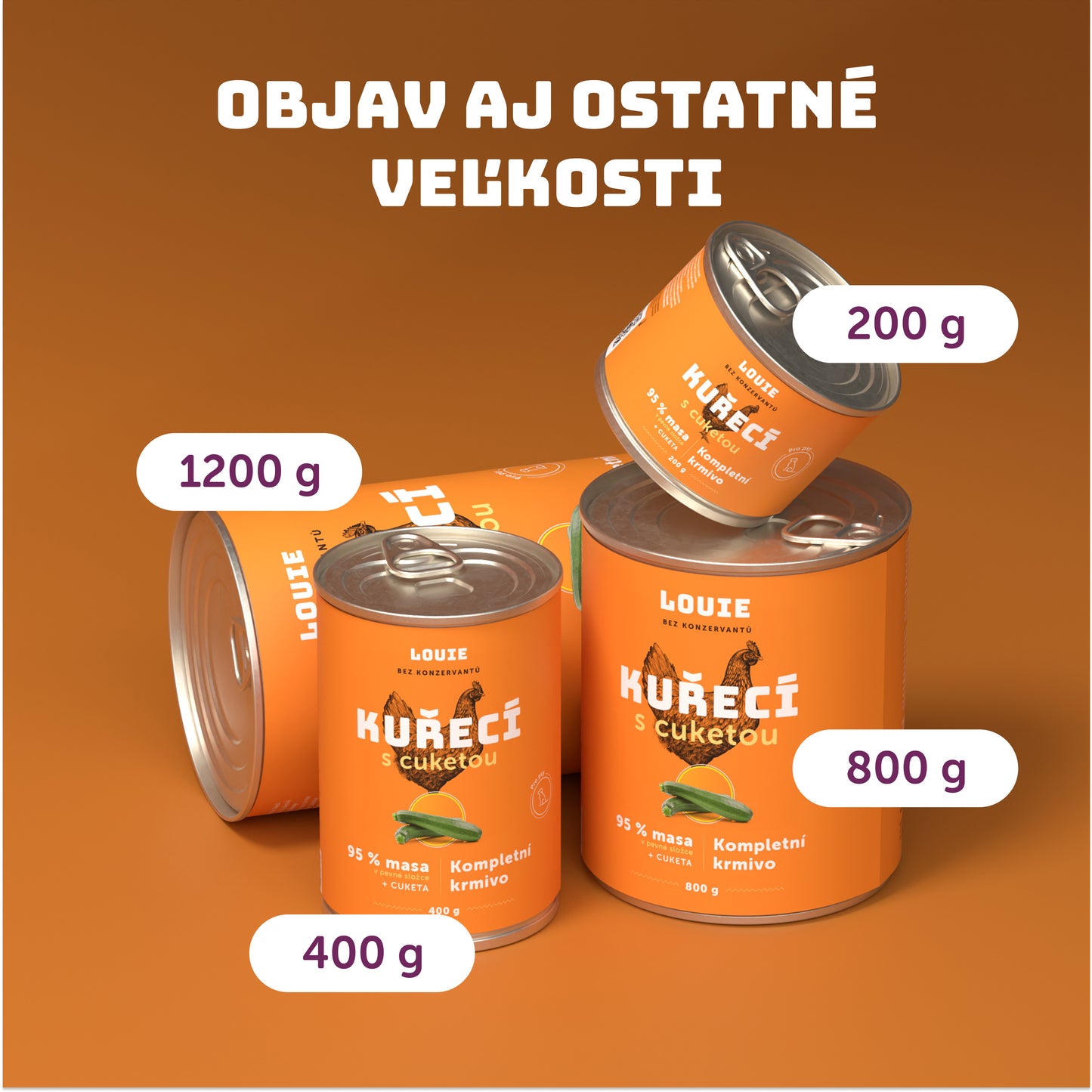 Výhodné balenie 8 ks - Kuracie s cuketou 200g