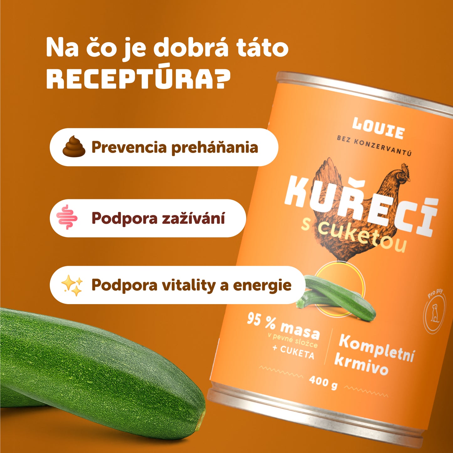 Výhodné balenie 8 ks - Kuracie s cuketou 200g