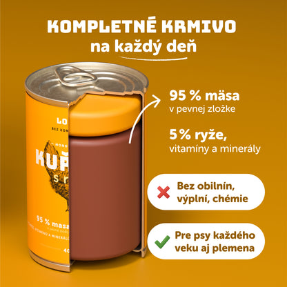 Kuracie s ryžou 400g