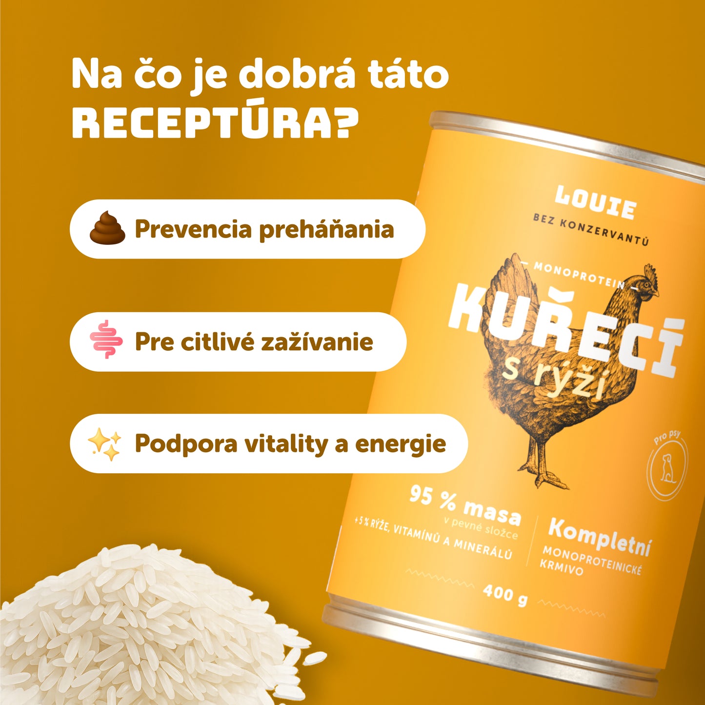 Kuracie s ryžou 400g