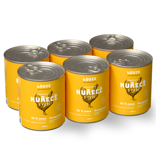 Výhodné balenie 6 ks - Kuracie s ryžou 800g