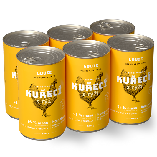 Výhodné balenie 6 ks - Kuracie s ryžou 1200g