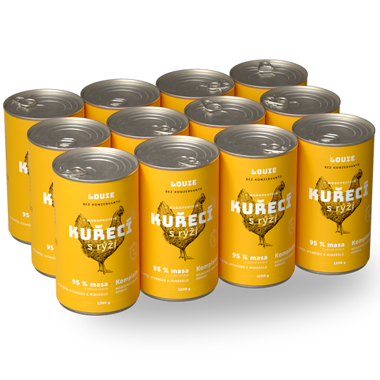 Výhodné balenie 12 ks - Kuracie s ryžou 1200g