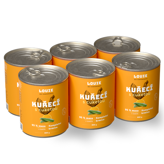 Výhodné balenie 6 ks - Kuracie s cuketou 800g