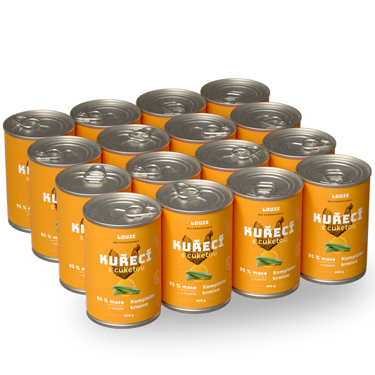 Výhodné balenie 16 ks - Kuracie s cuketou 400g