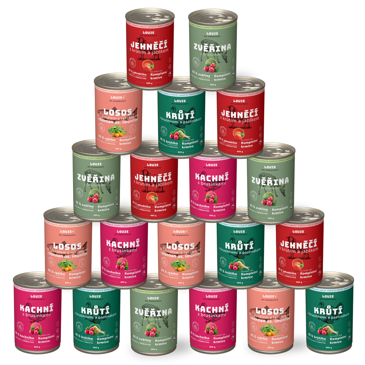 Balíček lesklá srsť 20 ks - 400g