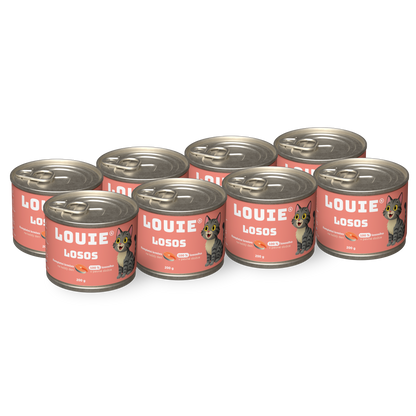 Výhodné balenie 8 ks - Lososová s prebiotikami 200g