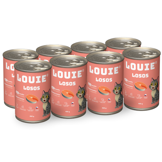 Výhodné balenie 8 ks - Lososová s prebiotikami 400g