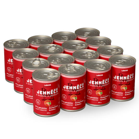 Výhodné balenie 16 ks - Jahňacie s jablkom a prebiotikami 400g