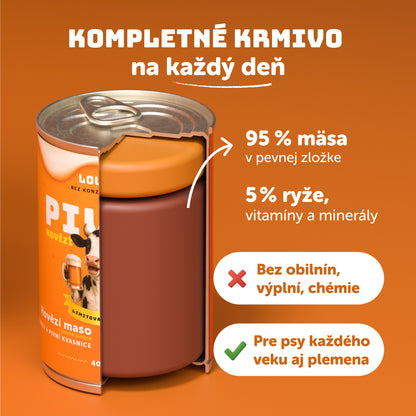 Pivné hovädzie s mrkvou a kvasnicami 400g
