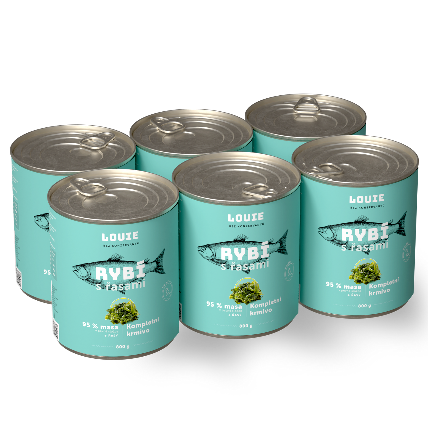 Výhodné balenie 6 ks - Ryba s riasami 800g