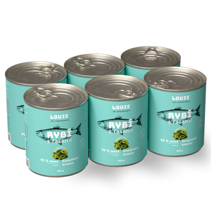 Výhodné balenie 6 ks - Ryba s riasami 800g